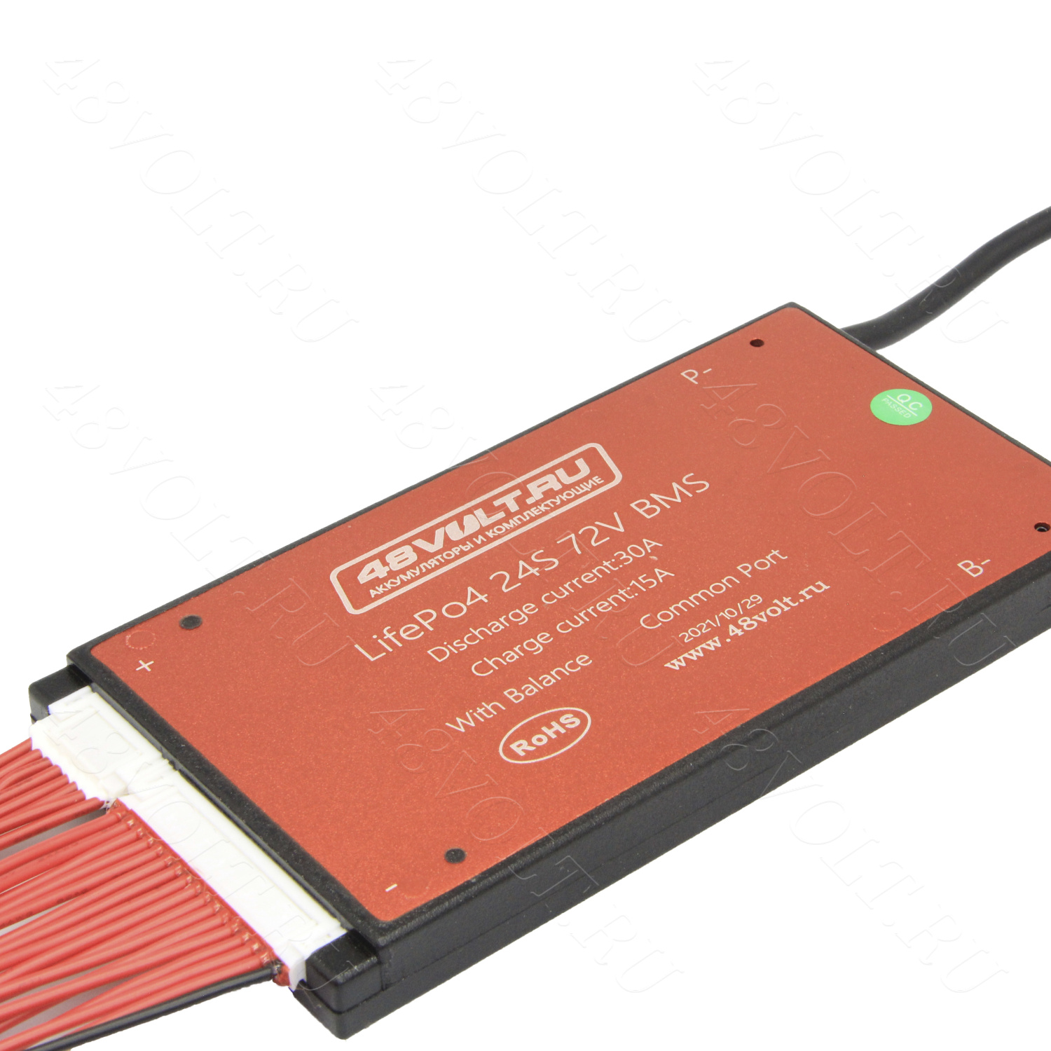 BMS LiFePO4 24S 72V 30A симметрия